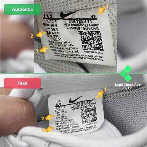 how to tell if the nikes are fake|nike legit check code.